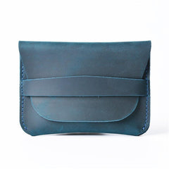 Vintage Brown Leather Men's Coin Holder Black Card Wallet Slim billfold Wallet For Men - imessengerbags