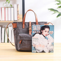 Canvas Leather Mens Womens Handbag Tote Bag Shoulder Bag Tote Purse For Men - imessengerbags