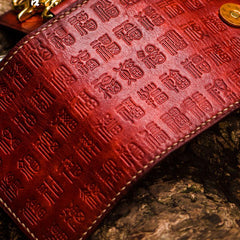 Handmade Leather Tooled Mens Cool Car Key Wallet Car Key Holder Car KeyChain for Men - imessengerbags