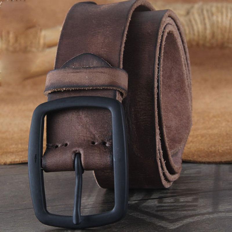 Genuine Leather Punk Rock Biker Trucker Mens Belt Men Black Coffee Belt for Men