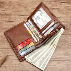 Simple Anti-Theft Leather Men's RFID billfold Wallet Multi-Card Wallet For Men - imessengerbags