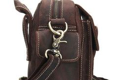 Cool Leather Mens Camera Bag Small Shoulder Bag Crossbody Bag For Men