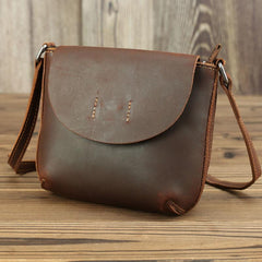 LEATHER MEN'S Small Side bag Brown Side Bag Mini MESSENGER BAG Courier Bag FOR MEN