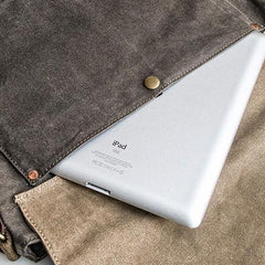 Canvas Mens Cool Small Messenger Bag iPad Bag Chest Bag Bike Bag Cycling Bag for men - imessengerbags