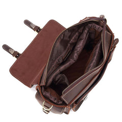 Vintage Leather Men's Shoulder Camera Bag Shoulder SLR Side Bag For Men - imessengerbags