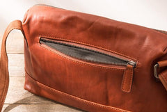 Black Brown Cool Leather Mens Shoulder Bags Messenger Bags for Men - imessengerbags