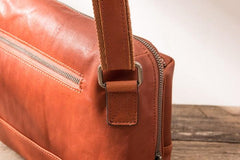 Black Brown Cool Leather Mens Shoulder Bags Messenger Bags for Men - imessengerbags