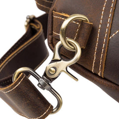 Leather Mens Cool Sling Bag Crossbody Bag Chest Bag for men