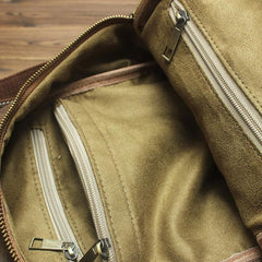 Cool and Retro Khaki Brown Mens Backpacks Vintage School Backpack Travel Backpack Bags for Men