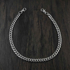 16'' SOLID STAINLESS STEEL BIKER SILVER WALLET CHAIN LONG PANTS CHAIN Jeans Chain Jean Chain FOR MEN
