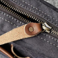 Canvas Leather Mens Cool Messenger Bag Sling Bag Chest Bag Bike Bag Cycling Bag for men - imessengerbags