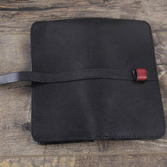 Handmade Leather Mens Cool Wallet Long Leather Wallet Phone Wallet for Men - imessengerbags