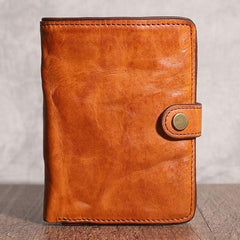 Pleated Leather Mens Vertical Black billfold Wallet Men Brown Small Bifold Wallets for Men