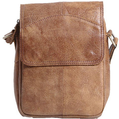 Cool Vintage Leather Small Mens Messenger Bags Shoulder Bags for Men
