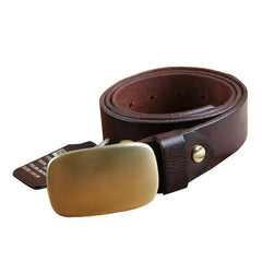 Genuine Leather Punk Rock Biker Trucker Mens Belt Men Black Coffee Belt for Men