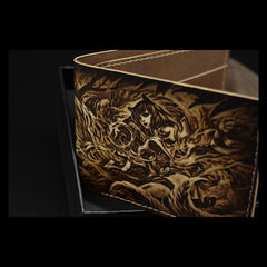 Handmade Leather Tooled League of Legends LOL Ahri the Nine-Tailed Fox Mens billfold Wallet Cool Leather Wallet Slim Wallet for Men - imessengerbags