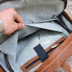 Vintage Leather Men's 13inch Computer Backpack Travel Backpack For Men - imessengerbags