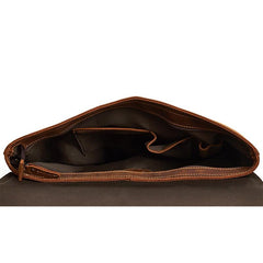 Vintage LEATHER MENS BRIEFCASE BUSINESS Bag VINTAGE 14inch Laptop SHOULDER BAG HANDBAGS FOR MEN - imessengerbags