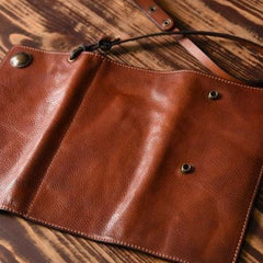 Handmade Mens Cool Leather Chain Wallet Biker Trucker Wallet with Chain for Men - imessengerbags