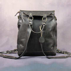 Vintage Mens Leather 15inch Laptop Backpack Leather School Backpack Travel Backpack for Men - imessengerbags