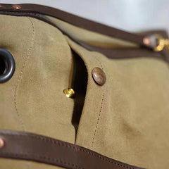 Handmade Canvas Leather Cool Mens Tote Bag Canvas Handbag Canvas Tote Canvas Messenger Bag for Men Women - imessengerbags