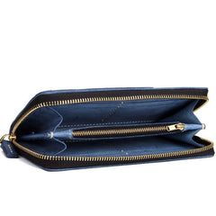 Handmade Leather Mens Clutch Wallet Cool Takahashi Wallet Long Zipper Wallets for Men - imessengerbags