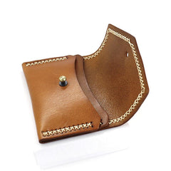 Vintage Leather Mens Card Wallet Change Wallet Coin Wallet Front Pocket Wallet for Men