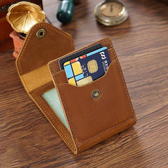 Leather Small Mens Wallet Zipper billfold Front Pocket Wallet Driver's License Card Wallet for Men - imessengerbags