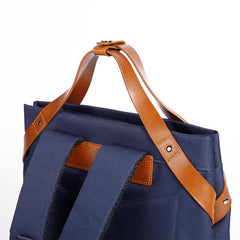 Cool Polyester Cloth PVC Men's Travel Backpack Large Briefcase Computer Handbag For Men - imessengerbags