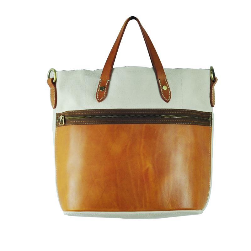 White Leather Canvas Womens Mens Tote Handbag Messenger Bags Shoulder Tote Bag For Men and Women - imessengerbags