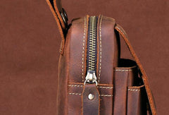 HANDMADE LEATHER MENS WAIST BAG HIP PACK BELT BAG FANNY PACK BUMBAG FOR MEN - imessengerbags