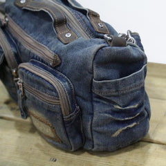 Blue Denim Mens Womens Side Bag Handbag Blue Jean Messenger Bag For Women - imessengerbags