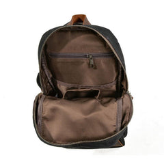 Cool Waxed Canvas Leather Mens Chest Bag Sling Bag One Shoulder Packs for men