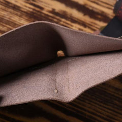 Handmade Leather Mens Cool Wallet Men Slim Wallets Front Pocket Wallet for Men - imessengerbags