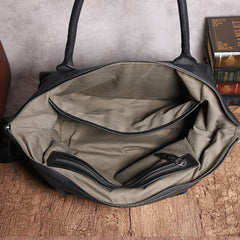 Leather Mens Large Black Travel Handbag Weekender Bag Brown Duffle Bag Luggage Bag for Men