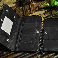 Cool Leather Mens Long Wallet Vintage Leather Long Wallet for Men - imessengerbags
