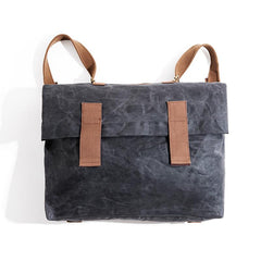 Cool Waxed Canvas Mens Green Military Courier Bag Postman Bag Backpack Large Side Bag For Men - imessengerbags
