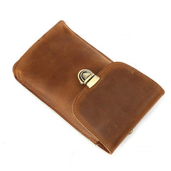 Cool Leather Men's Cell Phone Holsters Belt Pouch Belt Bag Waist Bag For Men - imessengerbags
