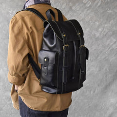 Black Leather Mens 15