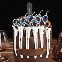 Cool Leather Mens Hairstylist Tool case barber pouch scissors case Belt Pouch