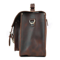 Vitnage Brown Leather Men's Camera Shoulder Bag SLR SIDE BAG Camera Handbag For Men - imessengerbags