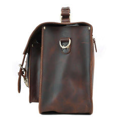 Vitnage Brown Leather Men's Camera Shoulder Bag SLR SIDE BAG Camera Handbag For Men