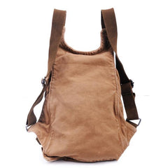 Canvas Dark Blue Mens Hiking Backpack School Backpack Green College Backpack For Men - imessengerbags