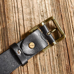 Casual Handmade Leather Simple Leather Belts Mens Black Belts Men Brown Leather Belt for Men