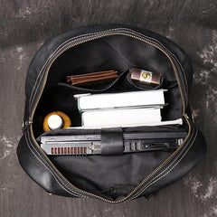 Cool Leather Mens 15inch Computer Bag Satchel Backpacks Travel Backpack Backpack for Men - imessengerbags