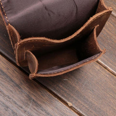 Leather Mens Cigarette Case with Belt Loop Cell Phone Holster Belt Pouch for Men