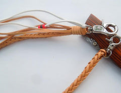Leather Braided Biker Trucker Wallet Chain for Chain Wallet Biker Wallet Trucker Wallet - imessengerbags