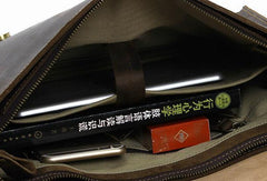 Vintage Leather Messenger Bag Briefcase Handbag Cool Shoulder Bag For Men