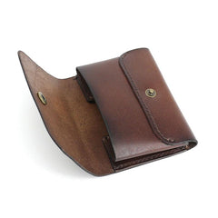 Leather Mens Front Pocket Wallet Small Wallets Card Wallet Change Wallet for Men