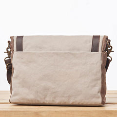 Mens Canvas Gray Cool Courier bag Messenger Bag Canvas Side Bag for Men